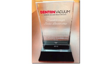 Awarded 2012 breakthrough sales leadership from DENTON VACUUM !